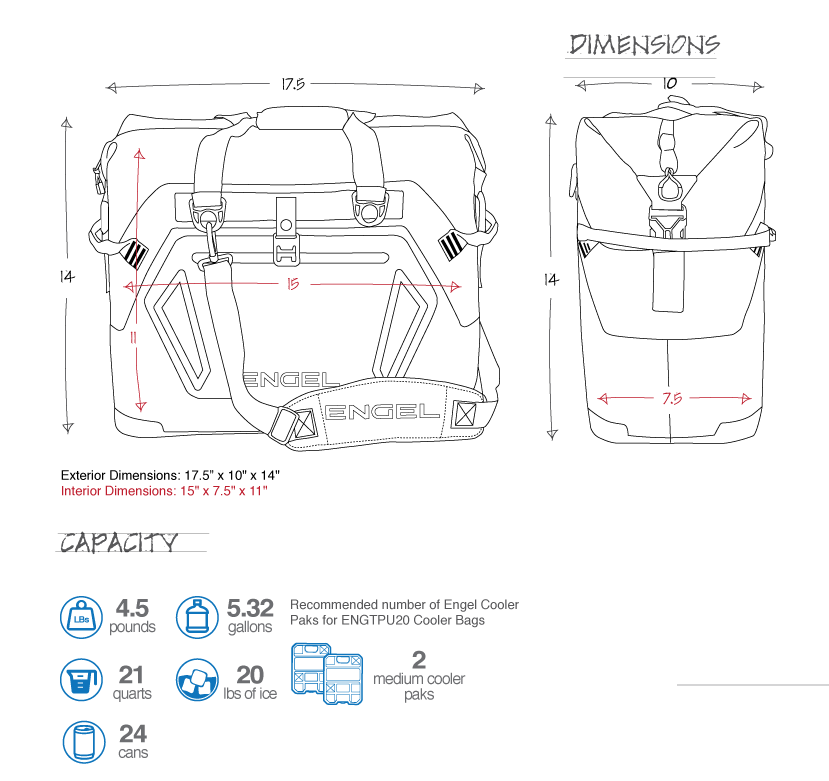 Engel Engel Soft Side Cooler HD20L