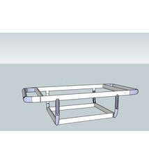 Riverboat Works Cataraft Extension Trailer: Double Rail