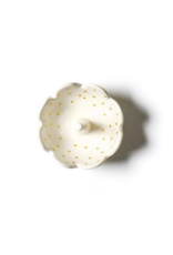Coton Colors Swiss Dot Scallop Ring Dish Gold