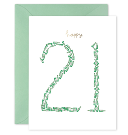 E. Frances Happy 21 Card