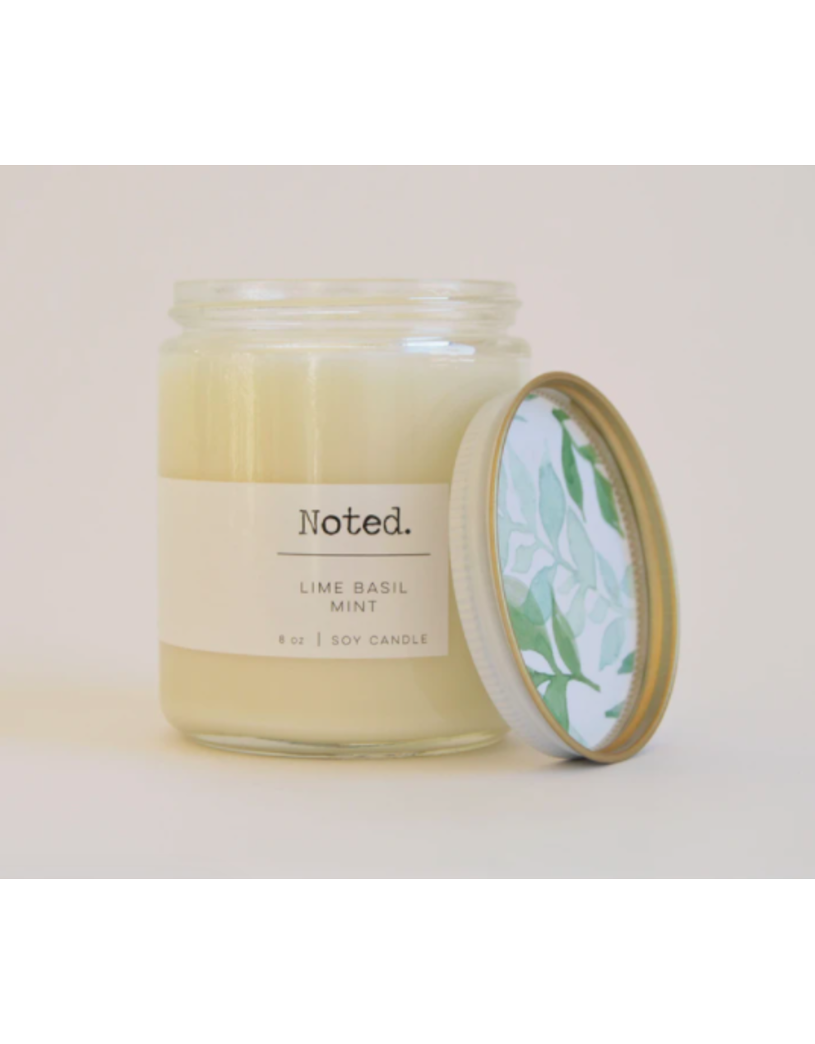 Noted Lime Basil Mint Candle