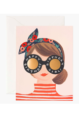 Rifle Paper Co. Headband Birthday Girl Card