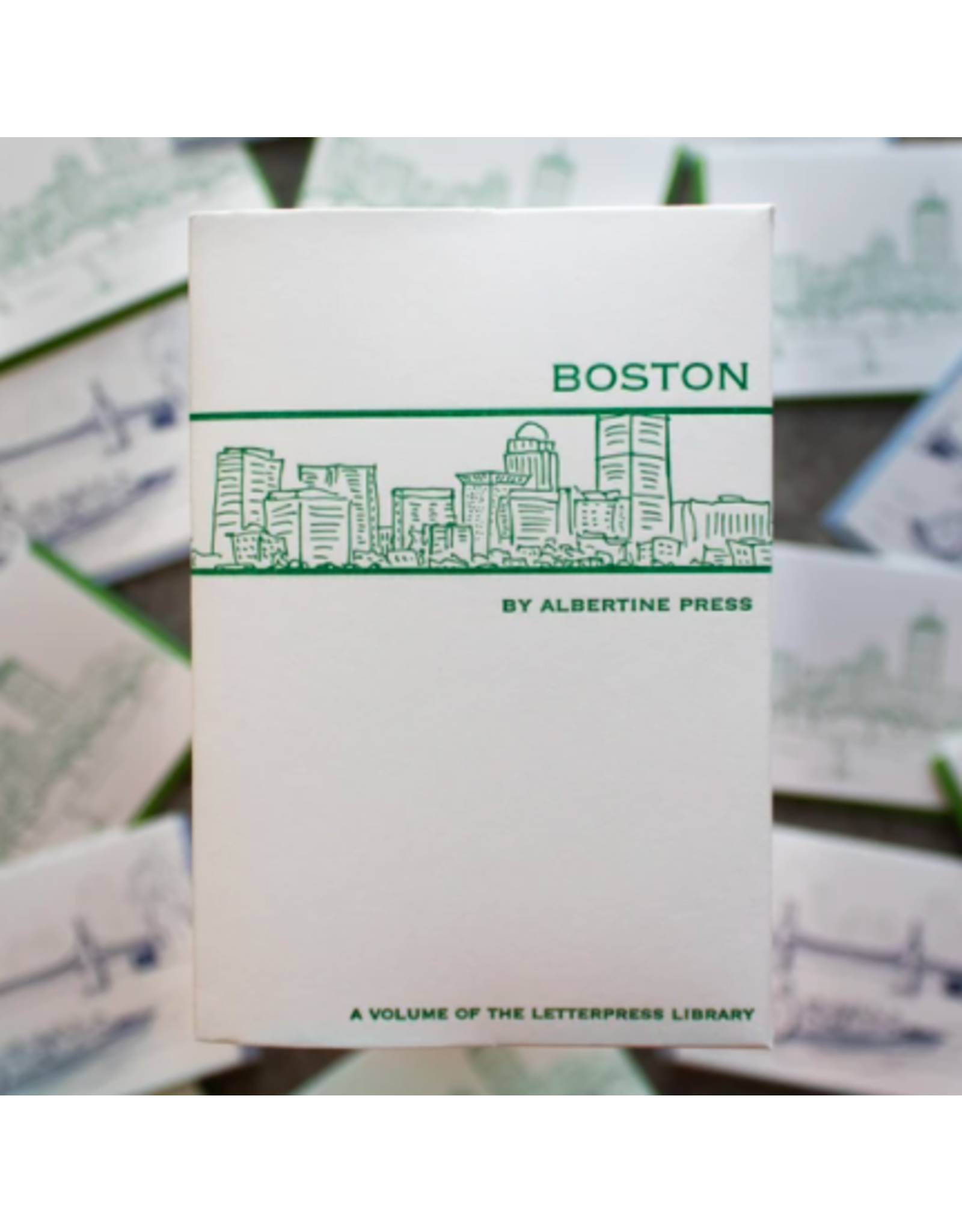 Albertine Press Boston Letterpress Library Notecard Set