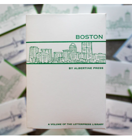 Albertine Press Boston Letterpress Library Notecard Set