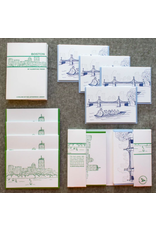 Albertine Press Boston Letterpress Library Notecard Set