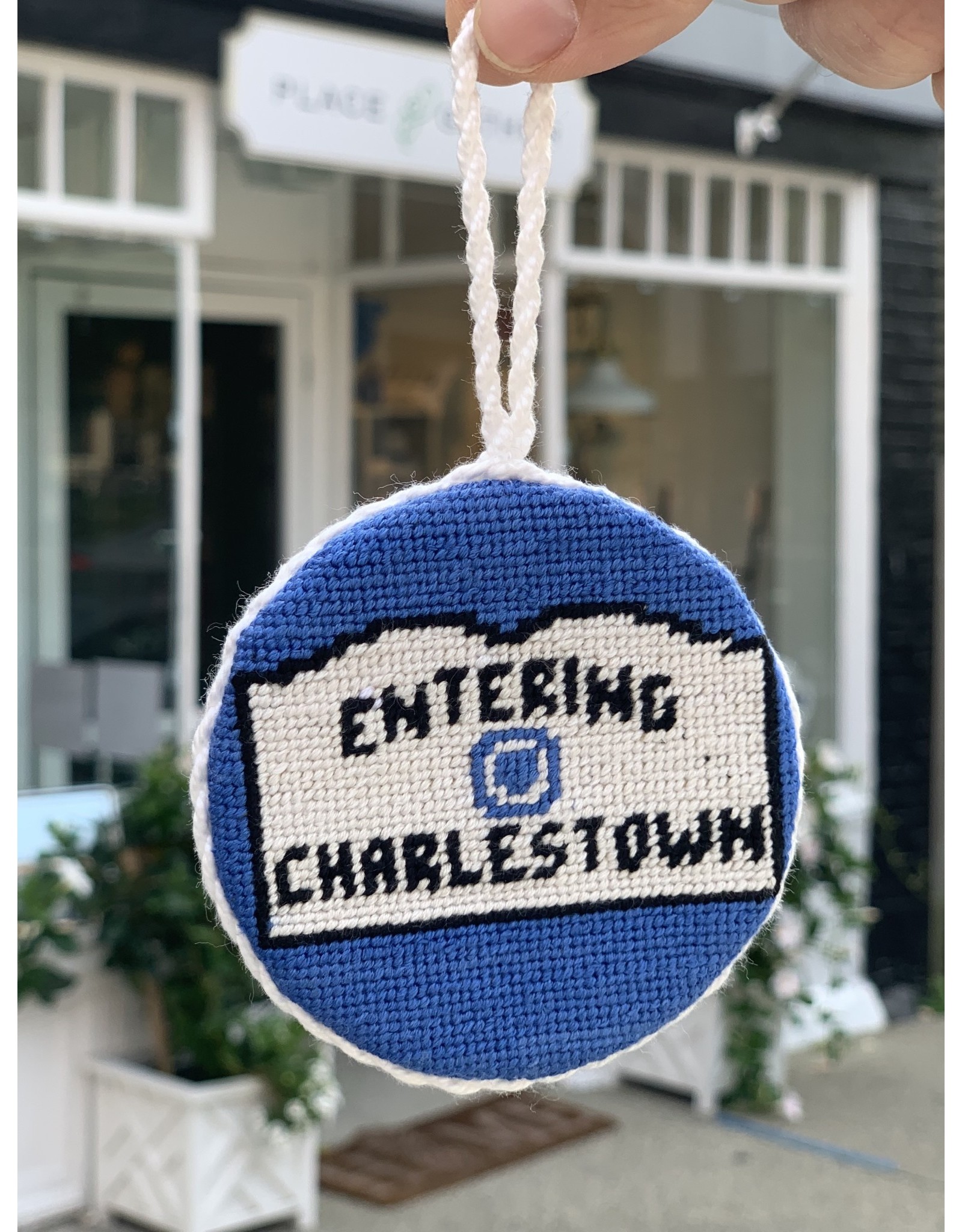 Smathers & Branson Entering Charlestown Needlepoint Ornament