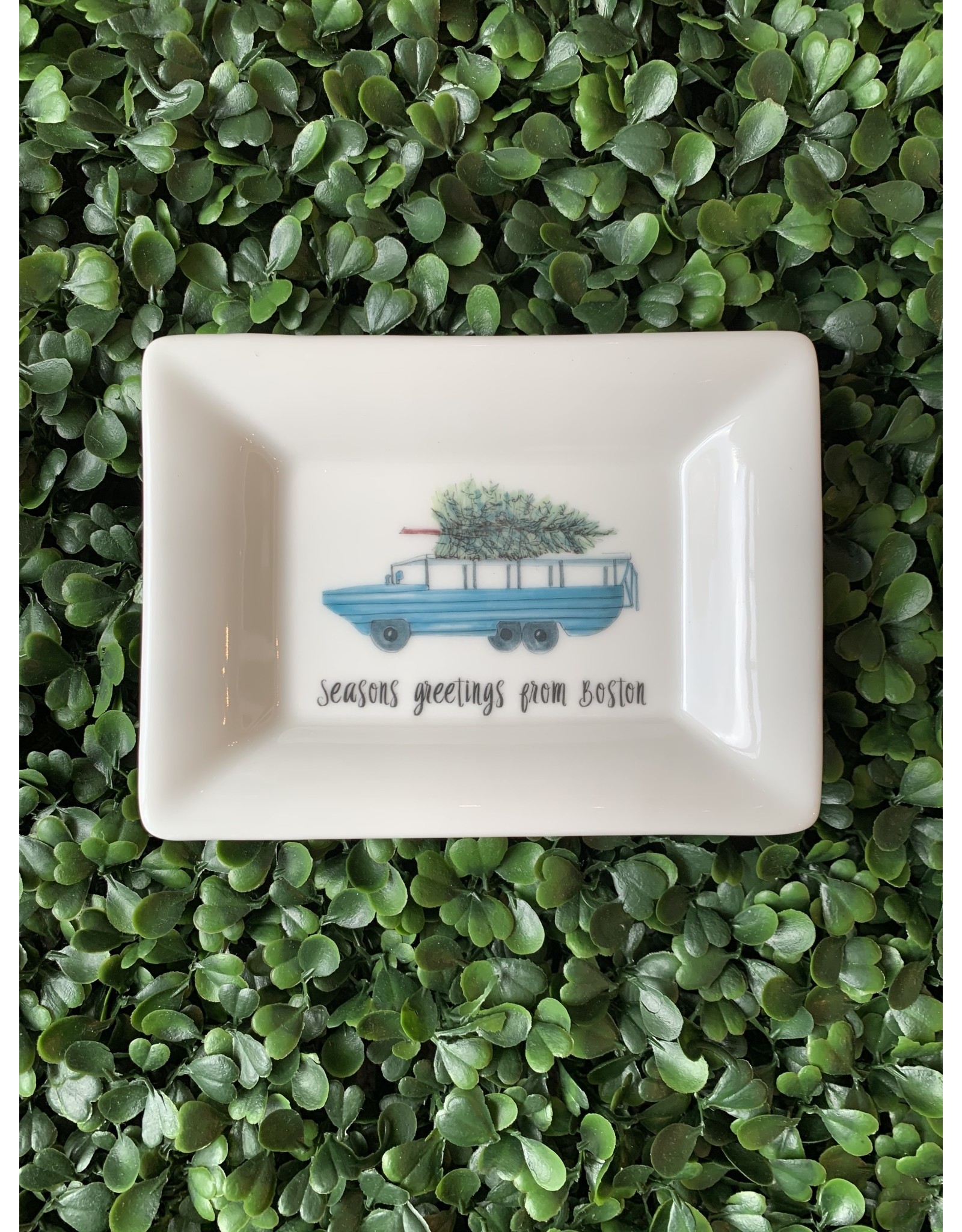 Dishique Duck Boat with Tree Mini Dish
