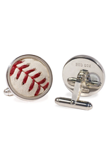 Tokens & Icons Red Sox Baseball Cuff Links