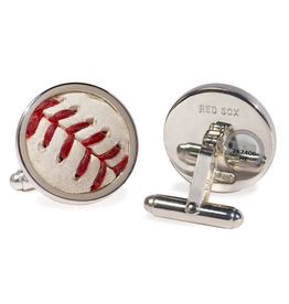 Tokens & Icons Red Sox Baseball Cuff Links