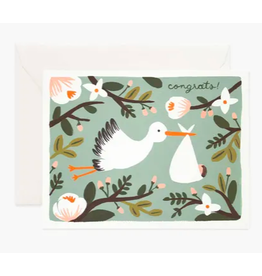 Rifle Paper Co. Congrats Stork Card