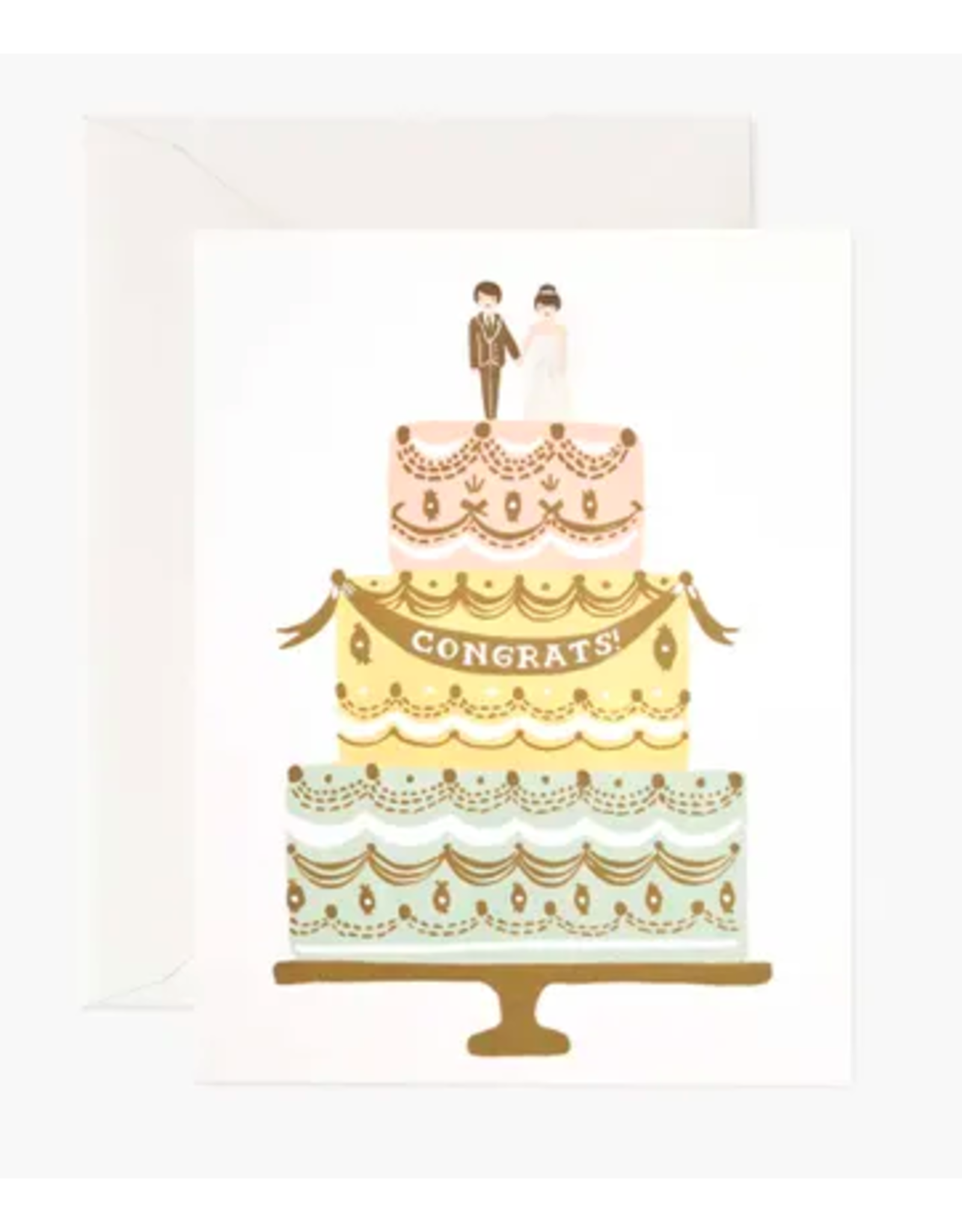 Rifle Paper Co. Congrats Wedding Cake Card
