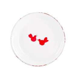 Vietri Old St. Nick Ti Penso Cardinal Plate