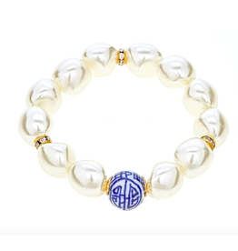 Fornash China Blue Bracelet in Pearl