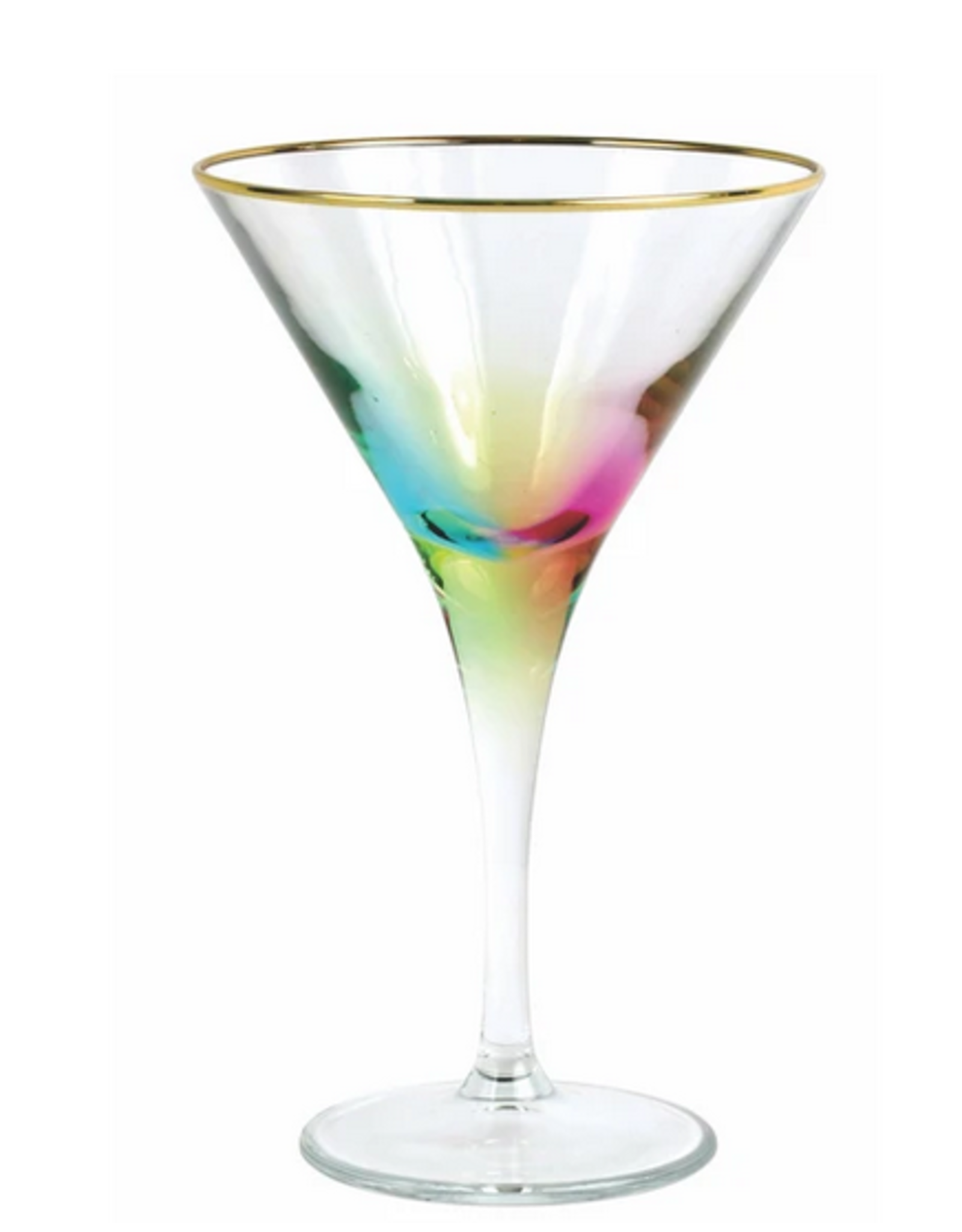 Vietri Rainbow Martini Glass