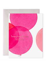 E. Frances Pink Balloons Card