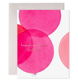 E. Frances Pink Balloons Card