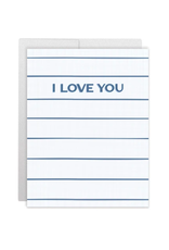 Casey Circle I Love You Navy Card