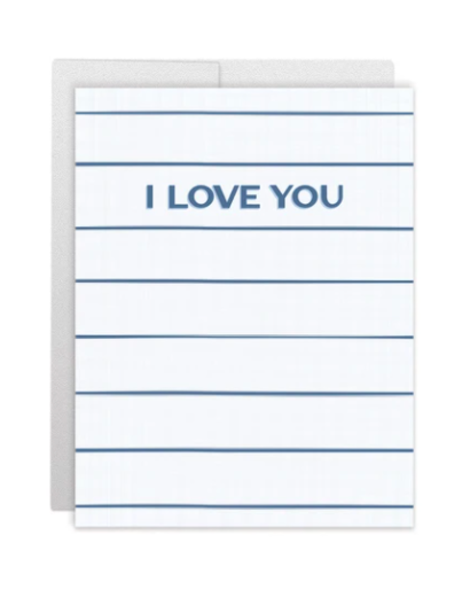 Casey Circle I Love You Navy Card