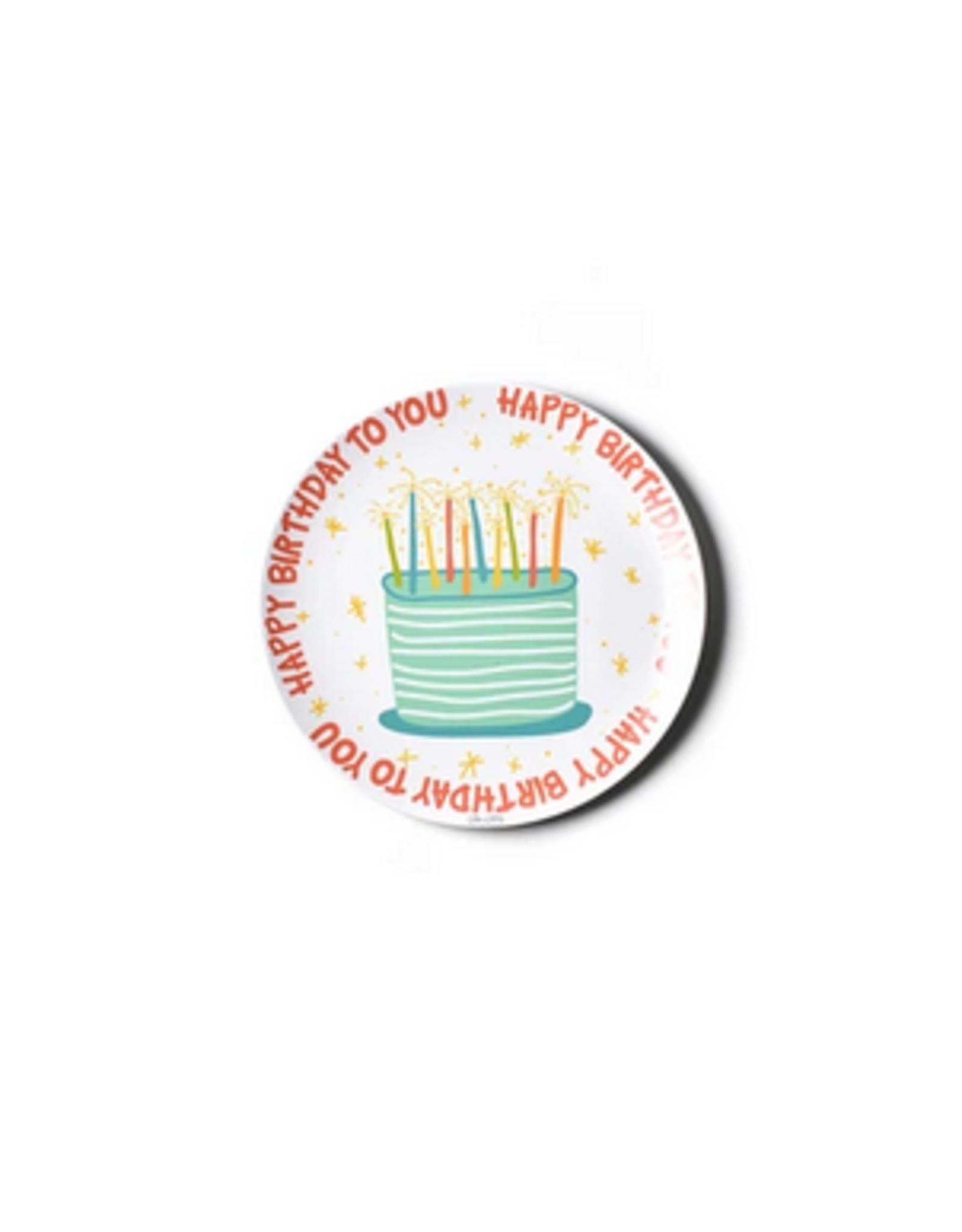 Coton Colors Happy Birthday Melamine Plate