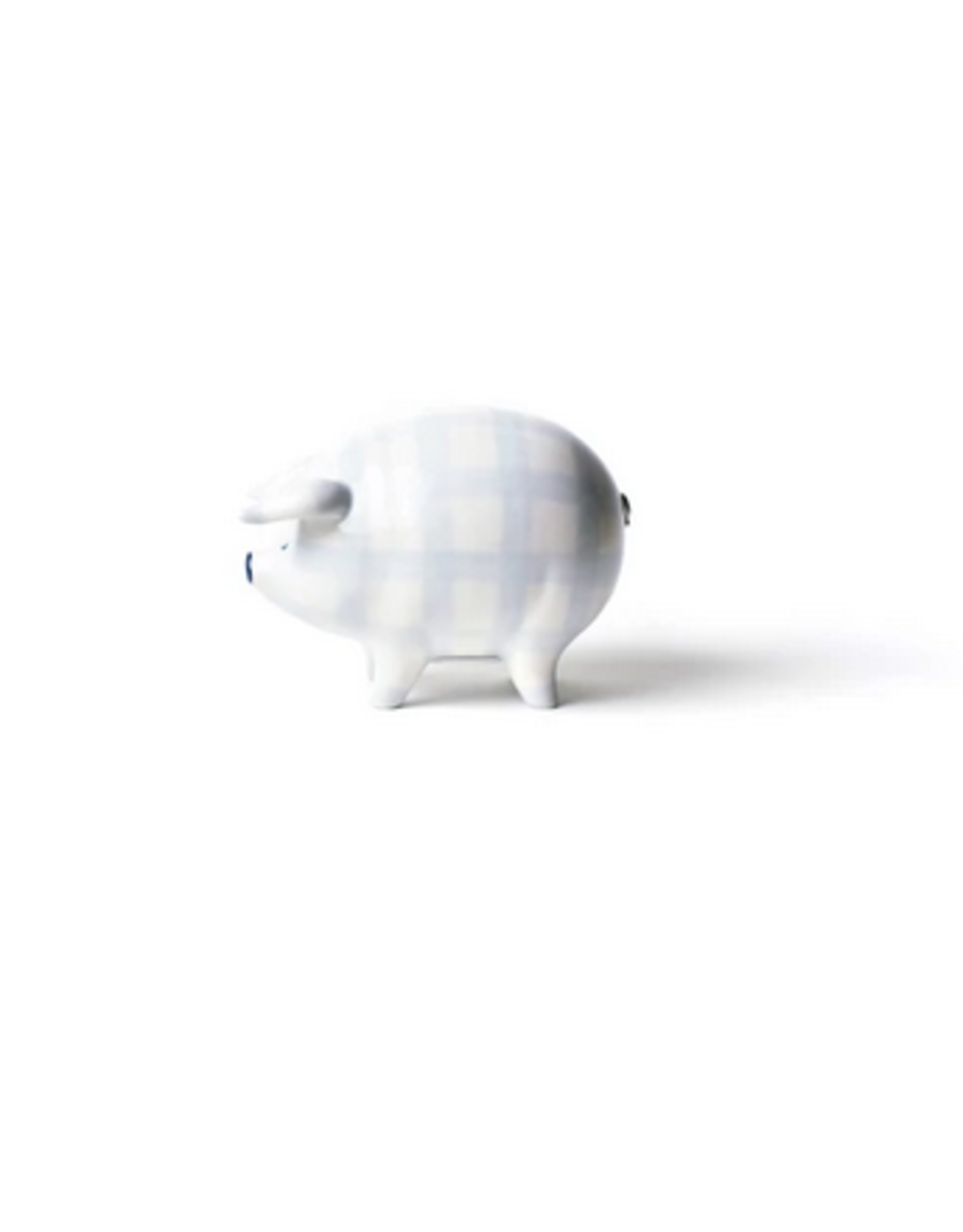 Coton Colors Gingham Piggy Bank in Blue