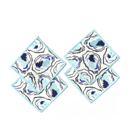 Coton Colors Oyster Print Cocktail Napkins, Set of 4