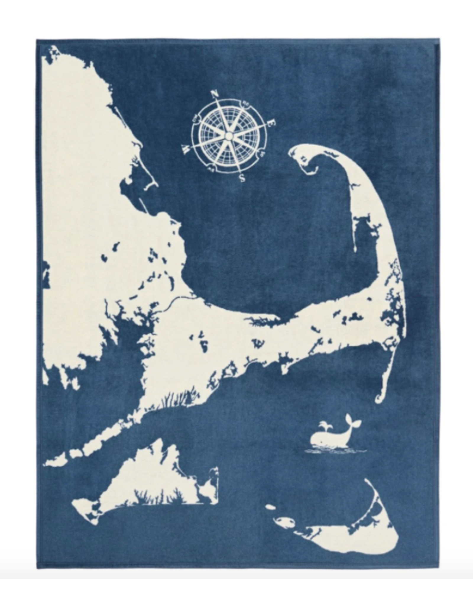 ChappyWrap Cape and Islands in Ocean Blue Blanket by ChappyWrap