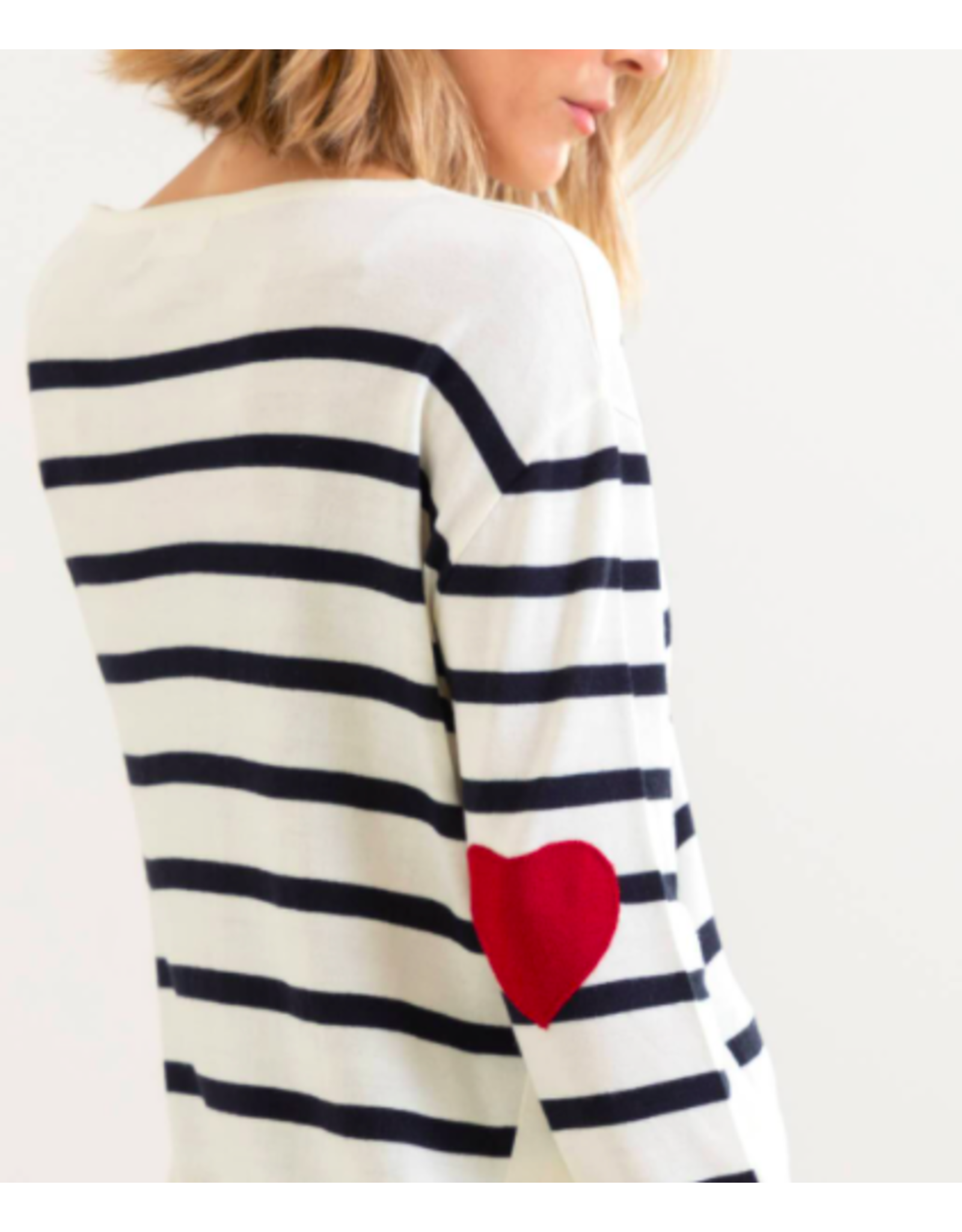 Mer Sea Amour Sweater in Navy Stripe