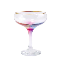 Vietri Rainbow Coupe Wine Glass