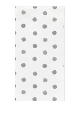 Vietri Light Gray Dot Papersoft Guest Towels