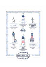 Casey Circle Historic Lighthouses of Nantucket Print by Casey Circle