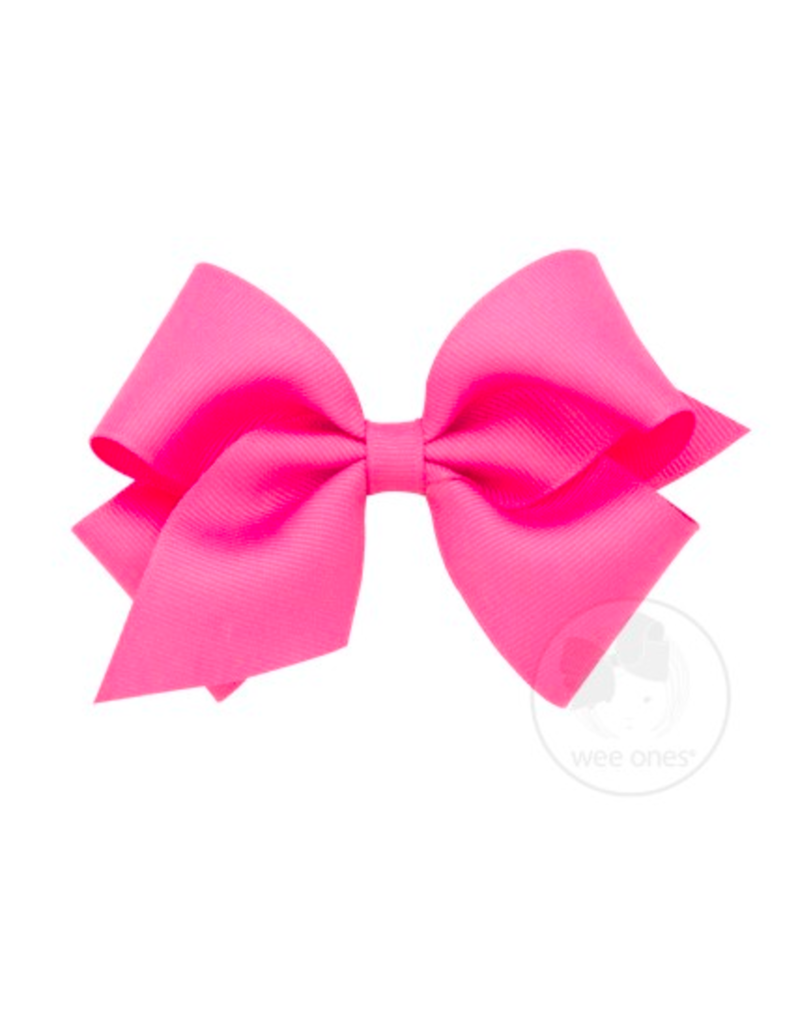 Wee Ones Wee Ones Small Bow in Hot Pink
