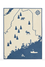 ChappyWrap Maine Map Blanket by ChappyWrap