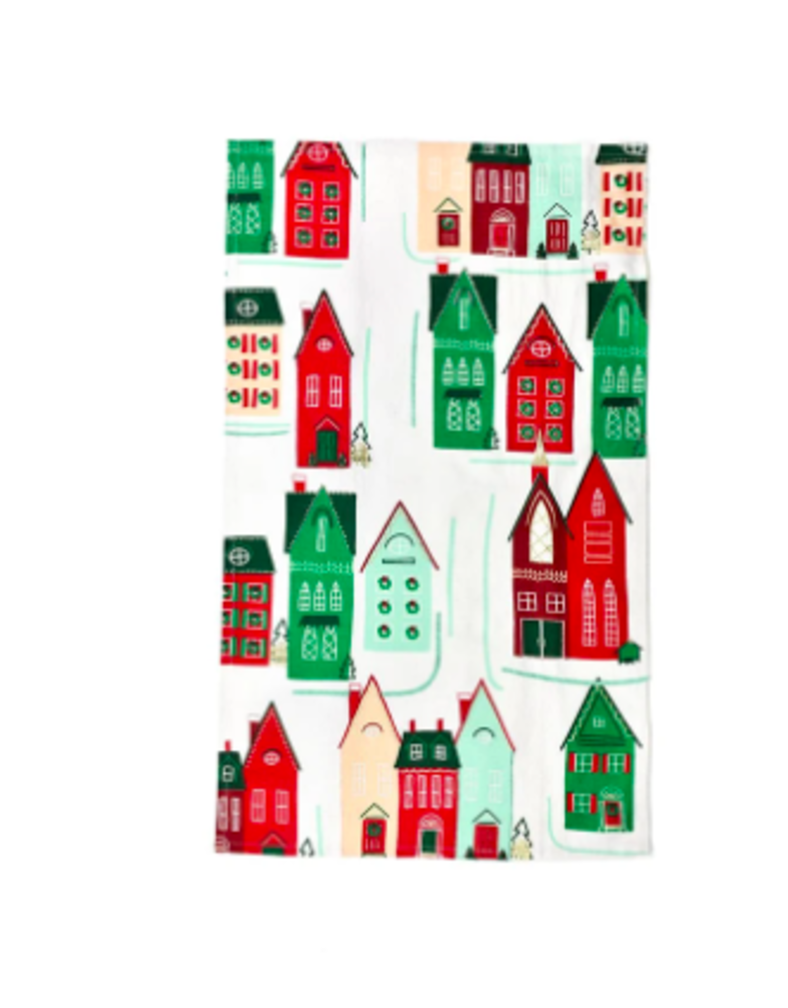 Coton Colors Christmas in the Village Homes Large Kitchen Towel