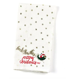 Coton Colors Christmas in The Village Santa Medium Hand Towel