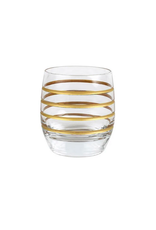 Vietri Raffaello Swirl Double Old Fashioned Glass
