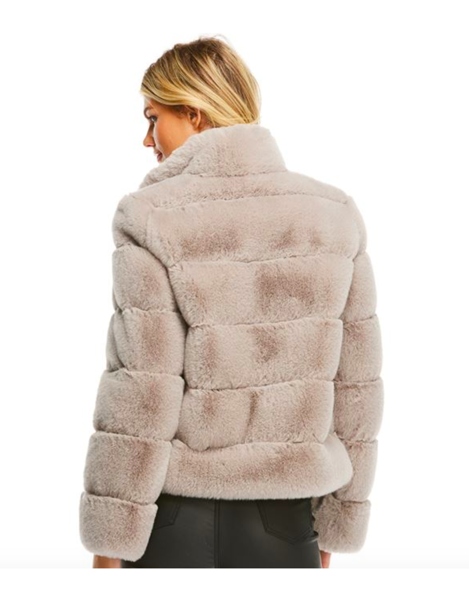 Donna Salyers Fabulous Furs Posh Jacket in Dove Size Large