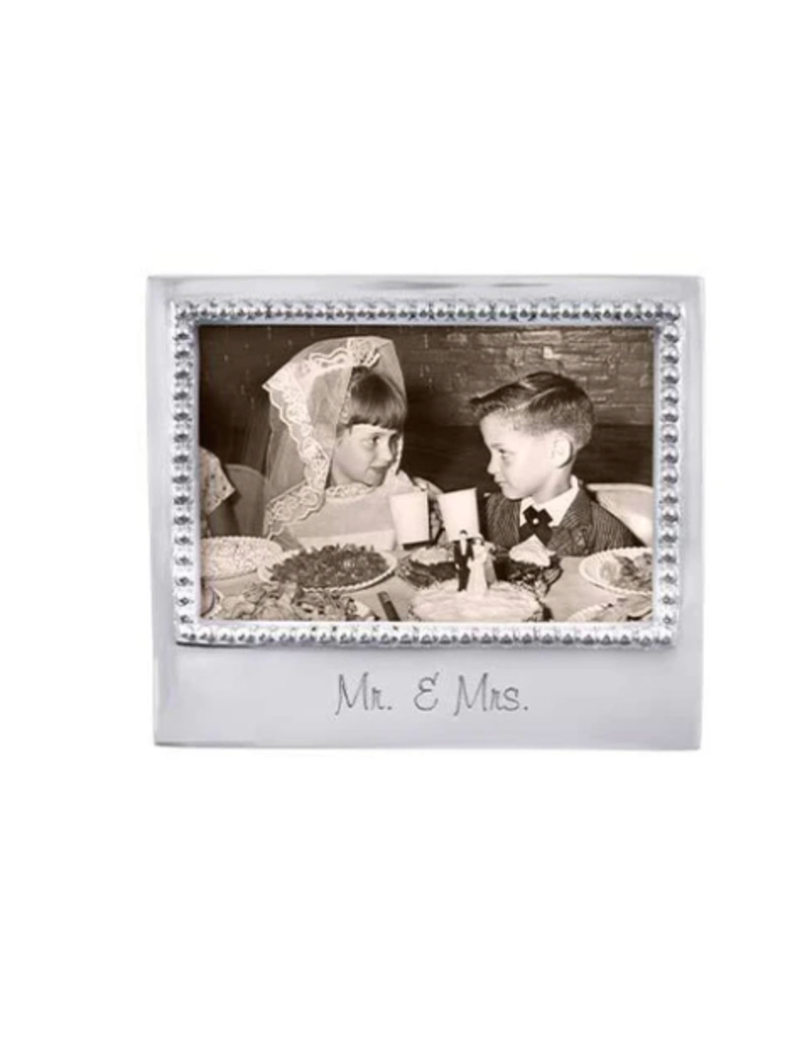 Mariposa Mr. and Mrs. Beaded 4x6 Frame