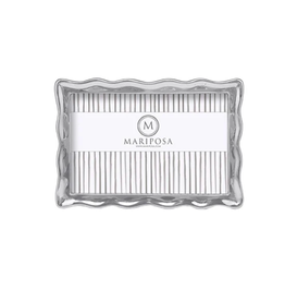 Mariposa Wavy 4x6 Frame in Silver