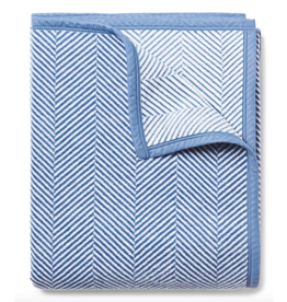 ChappyWrap Harborview Herringbone in Light Blue Blanket by ChappyWrap