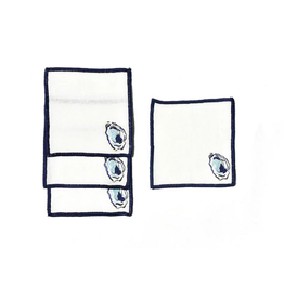 Coton Colors Oyster Cocktail Napkins, Set of 4