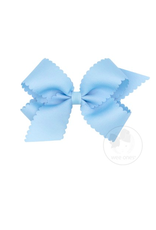 Wee Ones Medium Scallop Bow in Millennium Blue