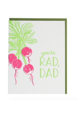 Smudge Ink Radish Father's Day Card