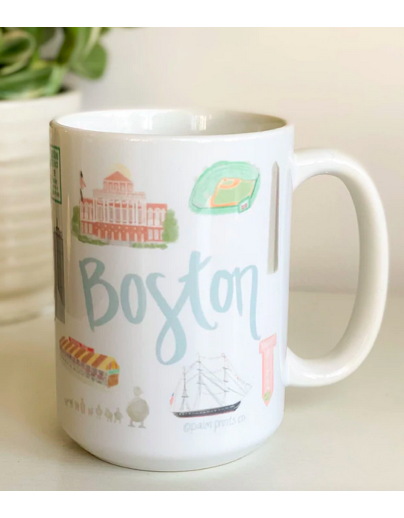 Palm Prints Co Boston Icon Mug by Palm Prints