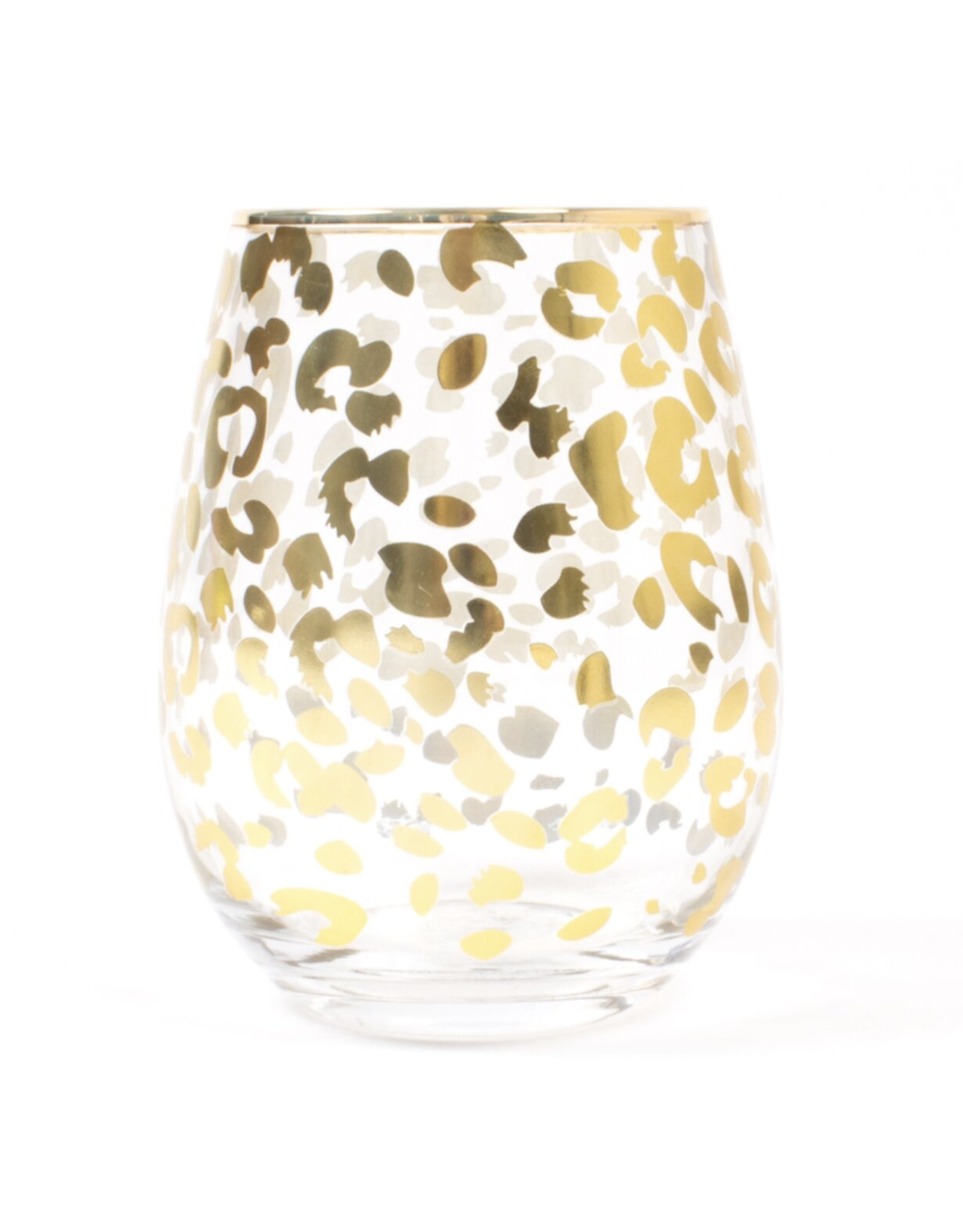 Decor Shop by Place & Gather Gold Leopard Stemless Wine Glass