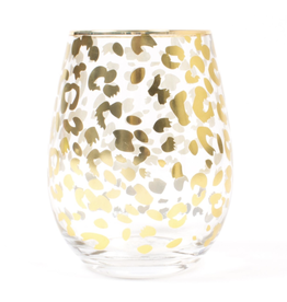 Decor Shop by Place & Gather Gold Leopard Stemless Wine Glass