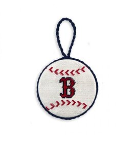 Smathers & Branson Red Sox Needlepoint Ornament