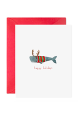 E. Frances Christmas Whale Card