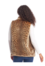 Donna Salyers Fabulous Furs Hook Vest in Vintage Leopard Size Small