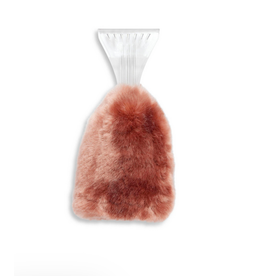 Donna Salyers Fabulous Furs Rose Quartz Mink Faux Fur Ice Scraper