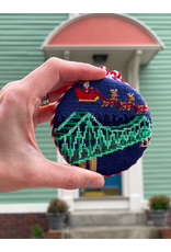 Smathers & Branson Santa Flying Over Tobin Bridge Ornament